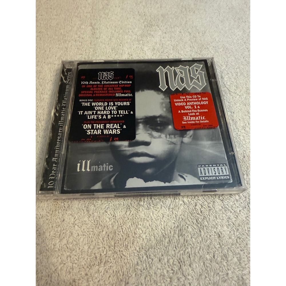 Nas Illmatic 10th Anniversary Platinum Series 2 CD Remastered Bonus Tracks 2004